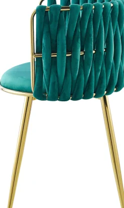 Kayoom Esszimmerstuhl »Stuhl Milla 125 2er-Set,tolles Design der Rückenlehne,runde Sitzfläche« (Set) 2 Stk.samtweicher Bezug, hochwertig, vielseitig einsetzbarer Stuhl