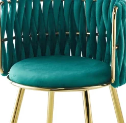Kayoom Esszimmerstuhl »Stuhl Milla 125 2er-Set,tolles Design der Rückenlehne,runde Sitzfläche« (Set) 2 Stk.samtweicher Bezug, hochwertig, vielseitig einsetzbarer Stuhl