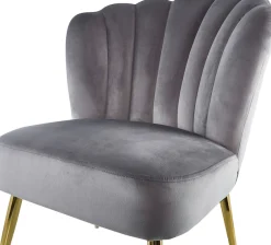 Kayoom Esszimmerstuhl »Stuhl Pippa, Rückenlehne im Retro-Stil, ausgefallene Rückenlehne« () 1 Stk.samtweicher Bezug, Eye-Catcher im Raum, ausgefallene Rückenlehne