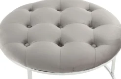 Kayoom Polstergarnitur »Hocker Becky 825 2er-Set, runde Form, angesagter Retro-Stil« Set, Hocker 1: B 60 cm/H 41 cm/T 60 cmHocker 2: B 40 cm/H 32 cm/T 40 cm, 2 Stk. tlg. vielseitig verwendbar, modern, pflegeleicht, runde Form