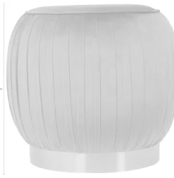 Kayoom Polsterhocker »Hocker Lyla 125, Edler Touch durch goldenen Sockel,Samtbezug« 1 Stk. tlg. samtweich, gesteppte Ziernaht, Edelstahlsockel, Hochwertiger Samtbezug