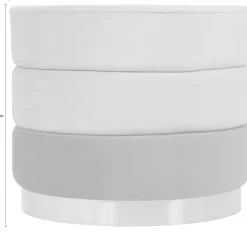 Kayoom Polsterhocker »Hocker Matilda 325, Edler Touch durch goldenen Sockel« 1 Stk. tlg. Samtbezug, farbig geschichtete Polsterung, goldener Sockel