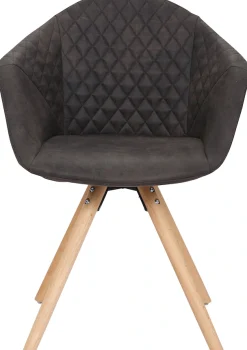 Kayoom Polsterstuhl »Stuhl Chadwick 110 2er-Set, stilvolles Design, in Naturfarben gehalten« (Set) 2 Stk.bequem, Holzbeine, weich gepolstert, stilvolles Design