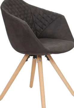Kayoom Polsterstuhl »Stuhl Chadwick 110 2er-Set, stilvolles Design, in Naturfarben gehalten« (Set) 2 Stk.bequem, Holzbeine, weich gepolstert, stilvolles Design