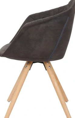Kayoom Polsterstuhl »Stuhl Chadwick 110 2er-Set, stilvolles Design, in Naturfarben gehalten« (Set) 2 Stk.bequem, Holzbeine, weich gepolstert, stilvolles Design