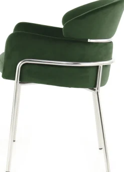 Kayoom Polsterstuhl »Stuhl Corey 125, komfortabler Stuhl,angesagter Retro-Look« () 1 Stk.samtweicher Bezug, pflegeleicht, sehr gemütlich, angesagter Retro-Look