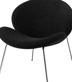 Kayoom Polsterstuhl »Stuhl Jaden 125 2er-Set, im angesagten Stoff mit dem Kräusel-Effekt« (Set) 2 Stk.Ästhetisch minimalistisches Design, Bouclé Stoff, breites Sitzen
