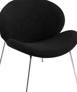 Kayoom Polsterstuhl »Stuhl Jaden 125 2er-Set, im angesagten Stoff mit dem Kräusel-Effekt« (Set) 2 Stk.Ästhetisch minimalistisches Design, Bouclé Stoff, breites Sitzen