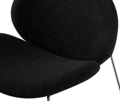 Kayoom Polsterstuhl »Stuhl Jaden 125 2er-Set, im angesagten Stoff mit dem Kräusel-Effekt« (Set) 2 Stk.Ästhetisch minimalistisches Design, Bouclé Stoff, breites Sitzen
