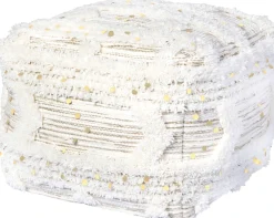 Kayoom Pouf »Bohist 425 50cm x 50cm, Strukturen mit Fransen und Quasten« 1 Stk. tlg. handgefertigt, Unikat, sehr gut kombinierbar, vielfältig im Einsatz