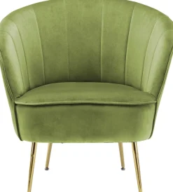 Kayoom Sessel »Poola 100, gemütlicher Cocktail-Sessel, edler Samtbezug« 1 Stk. tlg. samtweich, gesteppt, gemütlich, tiefe Sitzhöhe von 79cm