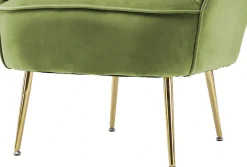 Kayoom Sessel »Poola 100, gemütlicher Cocktail-Sessel, edler Samtbezug« 1 Stk. tlg. samtweich, gesteppt, gemütlich, tiefe Sitzhöhe von 79cm