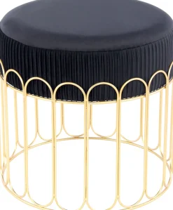 Kayoom Sitzhocker »Hocker Cleopatra 425, Design-Hocker Sitzfläche weich gepolstert« 1 Stk. tlg. samtweich, dekorativ, elegantes Design, edle Optik