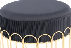 Kayoom Sitzhocker »Hocker Cleopatra 425, Design-Hocker Sitzfläche weich gepolstert« 1 Stk. tlg. samtweich, dekorativ, elegantes Design, edle Optik