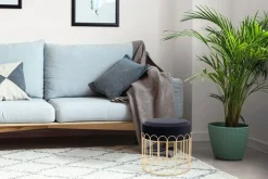Kayoom Sitzhocker »Hocker Cleopatra 425, Design-Hocker Sitzfläche weich gepolstert« 1 Stk. tlg. samtweich, dekorativ, elegantes Design, edle Optik