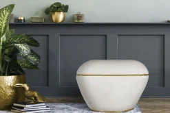 Kayoom Sitzhocker »Hocker Contessa 125, vielseitig einsetzbarer Allrounder, elegante Form« 1 Stk. tlg. komfortabel, hochqualitativ, pflegeleicht, elegante Form
