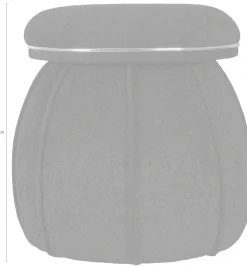 Kayoom Sitzhocker »Hocker Corin,extravagante Form,stilvolle Farben,elegant gesteppter Fuß« 1 Stk. tlg. komfortabel, hochqualitativ, pflegeleicht, sorgfältig verarbeitet