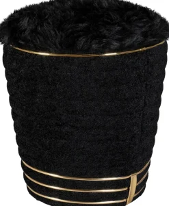 Kayoom Sitzhocker »Hocker Doric, trendiger Look, ästhetische Farbgebung, schöne Steppung« 1 Stk. tlg. komfortabel, hochqualitativ, pflegeleicht, hochwertige Materialien