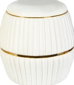 Kayoom Sitzhocker »Hocker Doric, trendiger Look, ästhetische Farbgebung, schöne Steppung« 1 Stk. tlg. komfortabel, hochqualitativ, pflegeleicht, in vielen Räumen zuhause