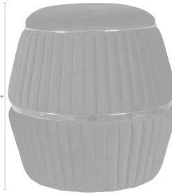 Kayoom Sitzhocker »Hocker Doric, trendiger Look, ästhetische Farbgebung, schöne Steppung« 1 Stk. tlg. komfortabel, hochqualitativ, pflegeleicht, in vielen Räumen zuhause