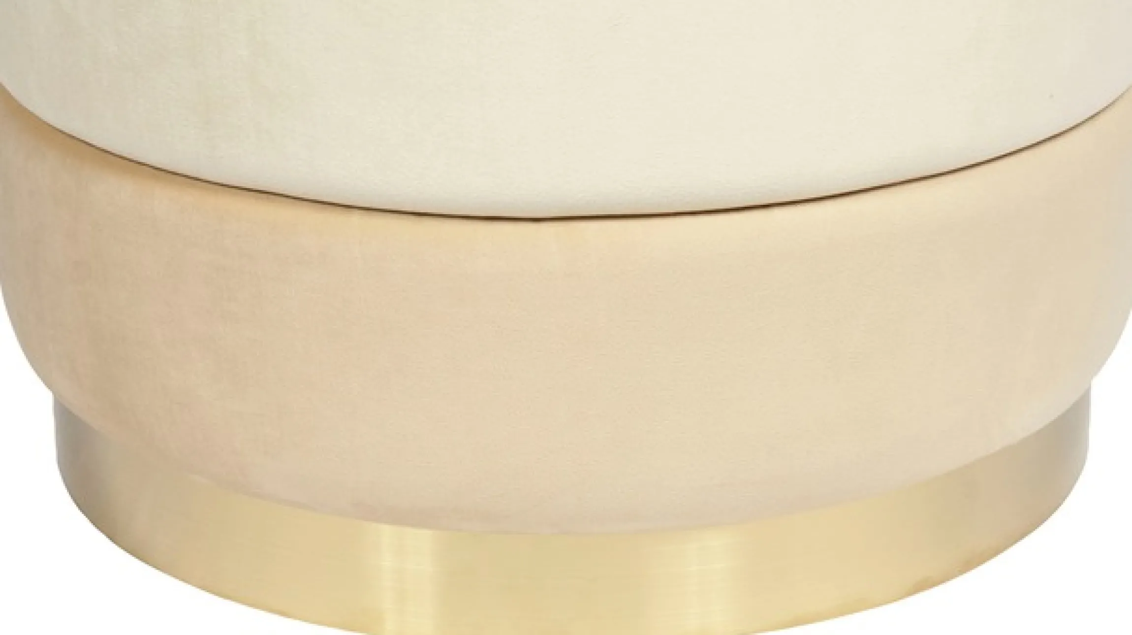 Kayoom Sitzhocker »Hocker Elyse, Edler Touch durch goldenen Sockel« 1 Stk. tlg. samtweich, hochwertig, Perfekt aufeinander abgestimmte Farben