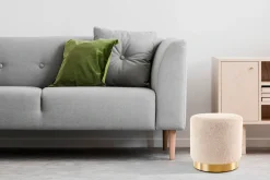 Kayoom Sitzhocker »Hocker Gipsy 425, stilvoller Sitzhocker,runde Form, stilvolles Design« 1 Stk. tlg. facettenreich, platzsparend, vielfältig einsetzbar, weiche Polsterung