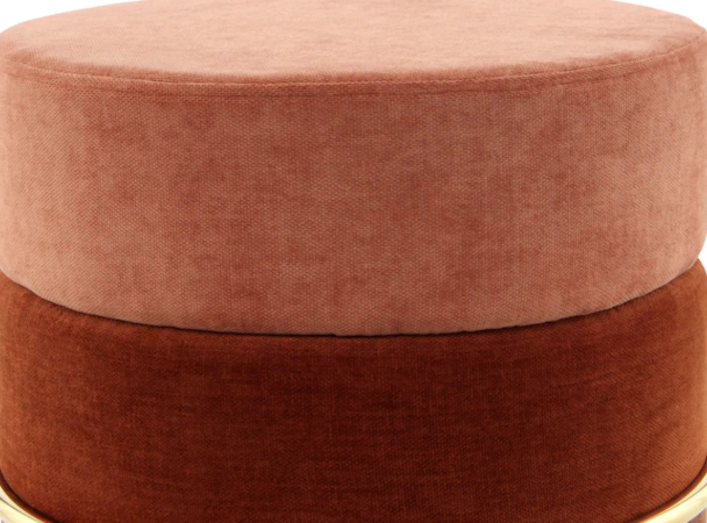 Kayoom Sitzhocker »Hocker Matilda 225, Komfortable runde Form, Gemütlicher Design-Hocker« 1 Stk. tlg. samtweich, elegant, gepolstert, große Sitzfläche