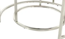Kayoom Sitzhocker »Hocker Myla 2er-Set, praktisch ineinander schiebbar« Set, 2 Stk. tlg. ineinander schiebbar, rund, gesteppt, mit Zierknöpfen
