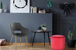 Kayoom Sitzhocker »Hocker Reese, Sitzhocker mit Komfort, samtweiche Oberfläche« 1 Stk. tlg. samtweich, dekorativ, detailreich, attraktive Farbgebung