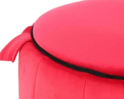 Kayoom Sitzhocker »Hocker Reese, Sitzhocker mit Komfort, samtweiche Oberfläche« 1 Stk. tlg. samtweich, dekorativ, detailreich, attraktive Farbgebung