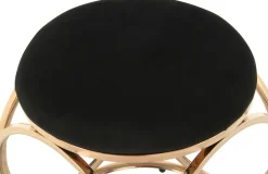 Kayoom Sitzhocker »Hocker Whitney 325,Hocker mit offenem Design,Gestell aus Metall« 1 Stk. tlg. glamourös, hochwertig, pflegeleicht, rundes Sitzkissen