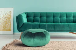 Kayoom Sitzhocker »Pouf Taj Mahal 325, trendige samtige Oberfläche« 1 Stk. tlg. samtweich, farbig, modern, orientalisches Design