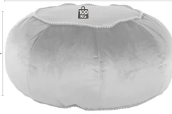 Kayoom Sitzhocker »Pouf Taj Mahal 325, trendige samtige Oberfläche« 1 Stk. tlg. samtweich, farbig, modern, orientalisches Design