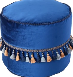 Kayoom Sitzhocker »Pouf Taj Mahal 225, samtweiche Oberfläche« 1 Stk. tlg. samtweich, verziert, Füllung aus flexiblen Styroporkugeln