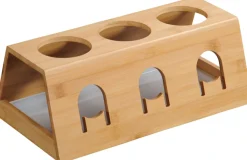 KESPER® Flaschenhalter »für 3 Flaschen und 3 Deckel« mit entnehmbarer Abtropfschale
