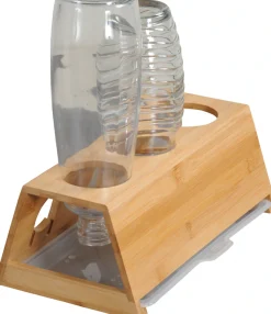 KESPER® Flaschenhalter »für 3 Flaschen und 3 Deckel« mit entnehmbarer Abtropfschale