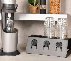 KESPER® Flaschenhalter »für 3 Flaschen, mit Abtropfschale« Abtropfschale entnehmbar
