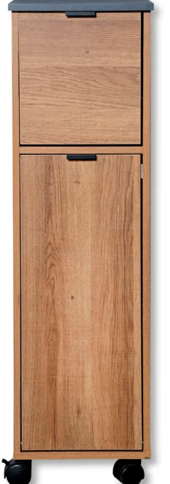 KESPER® Küchenwagen »Nischenregal, rustikal, FSC« 1 Stk. tlg. mit herausnehmbaren Abfalleimer