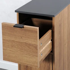 KESPER® Küchenwagen »Nischenregal, rustikal, FSC« 1 Stk. tlg. mit herausnehmbaren Abfalleimer