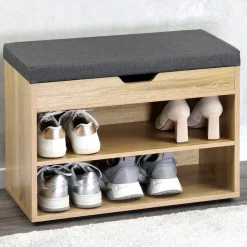 KESPER® Schuhschrank »KESPER Schuhschrank mit Sitzkissen, FSC« mit Klappe / zusätzliches Stauraumfach