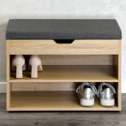 KESPER® Schuhschrank »KESPER Schuhschrank mit Sitzkissen, FSC« mit Klappe / zusätzliches Stauraumfach