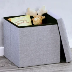 KESPER® Sitzhocker »KESPERSitzhocker-Box, grau« Deckel abnehmbar