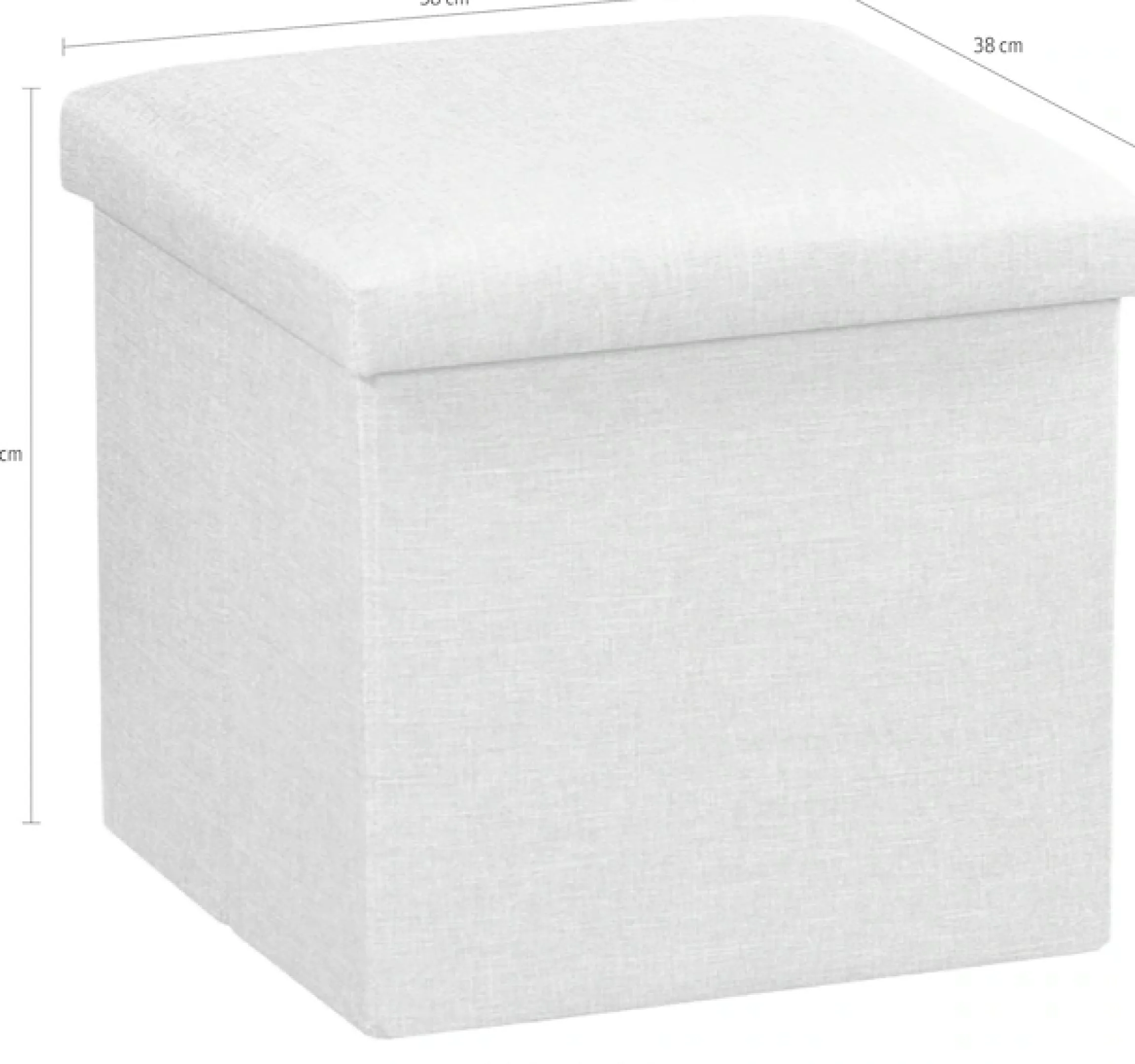 KESPER® Sitzhocker »KESPERSitzhocker-Box, grau« Deckel abnehmbar