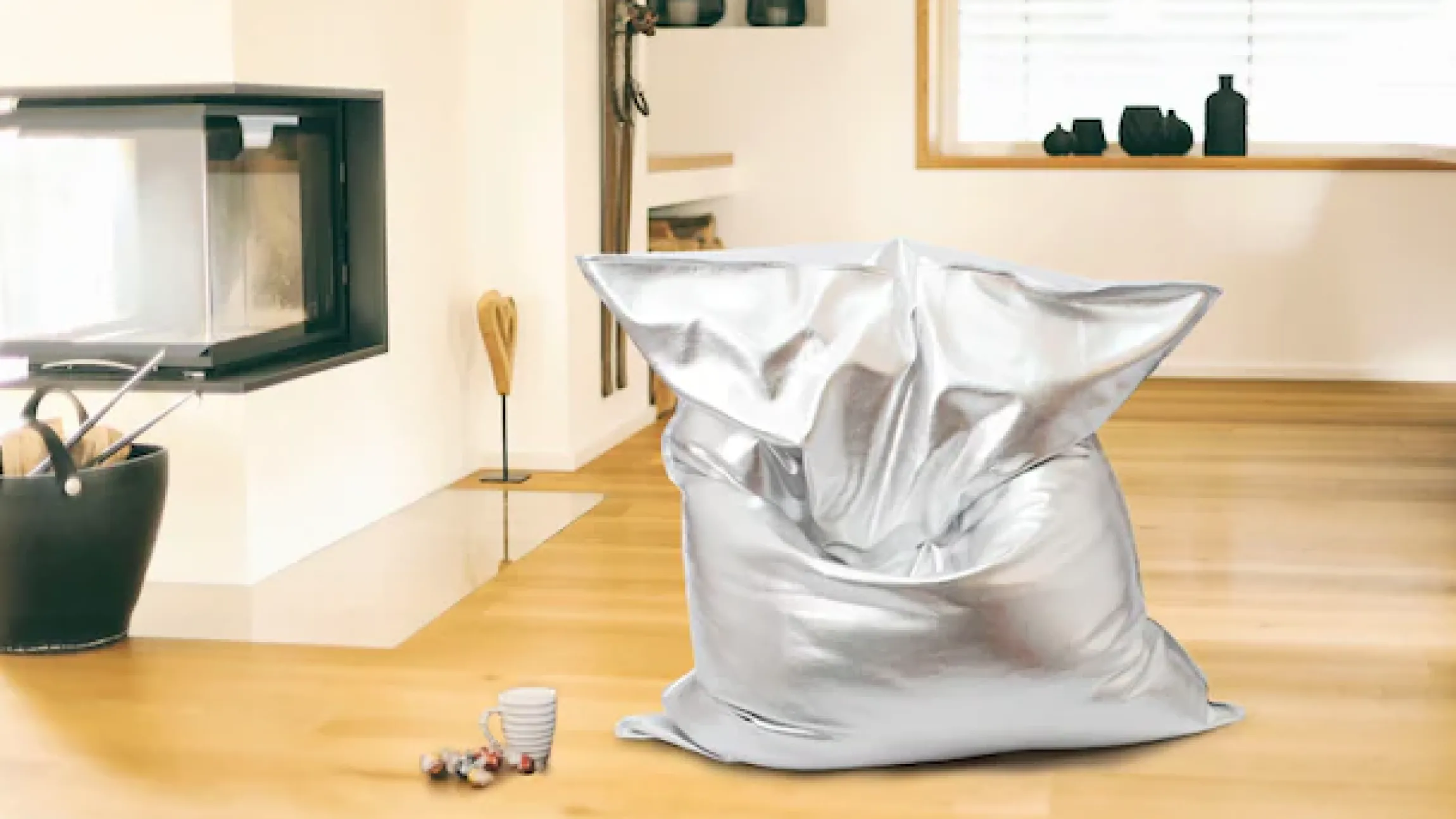 KiNZLER Sitzsack »Nugget, XXL« 1 Stk. tlg. gold- oder silberfarben, Outdoor geeignet, Wohnzimmer & Kinderzimmer