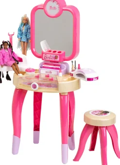 Klein Schminktisch »Barbie Schönheitsstudio,Happy Vibes« mit Hocker; Lichtfunktion