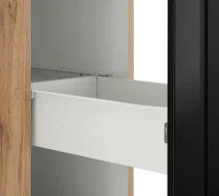 KOCHSTATION Apothekerschrank »KS-Tinnum« 30 cm breit, 200 cm hoch, Metallgriffe, MDF Fronten, Auszüge