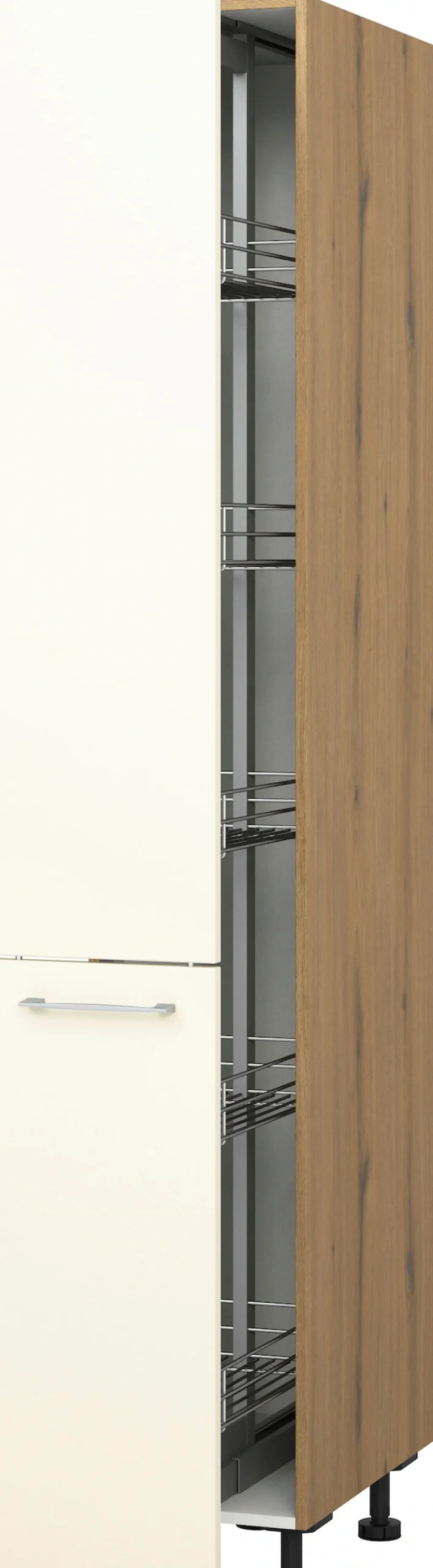 KOCHSTATION Apothekerschrank »KS-Trea SVAV30-195« inklusive 5 verstellbarer Drahtkörbe, Höhe 195 cm, Breite 30 cm