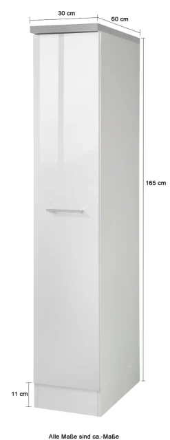 KOCHSTATION Apothekerschrank »KS-Wien« Höhe 165 cm
