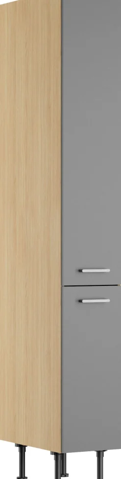 KOCHSTATION Apothekerschrank »KS-Lucy« Breite 30 cm, mit 2 Auszügen, Soft-Close, höhenverstellbare Füße