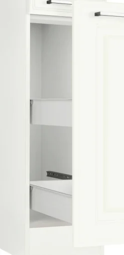KOCHSTATION Apothekerschrank »KS-Stockholm« hochwertige MDF-Fronten, 200 cm hoch, viel Stauraum